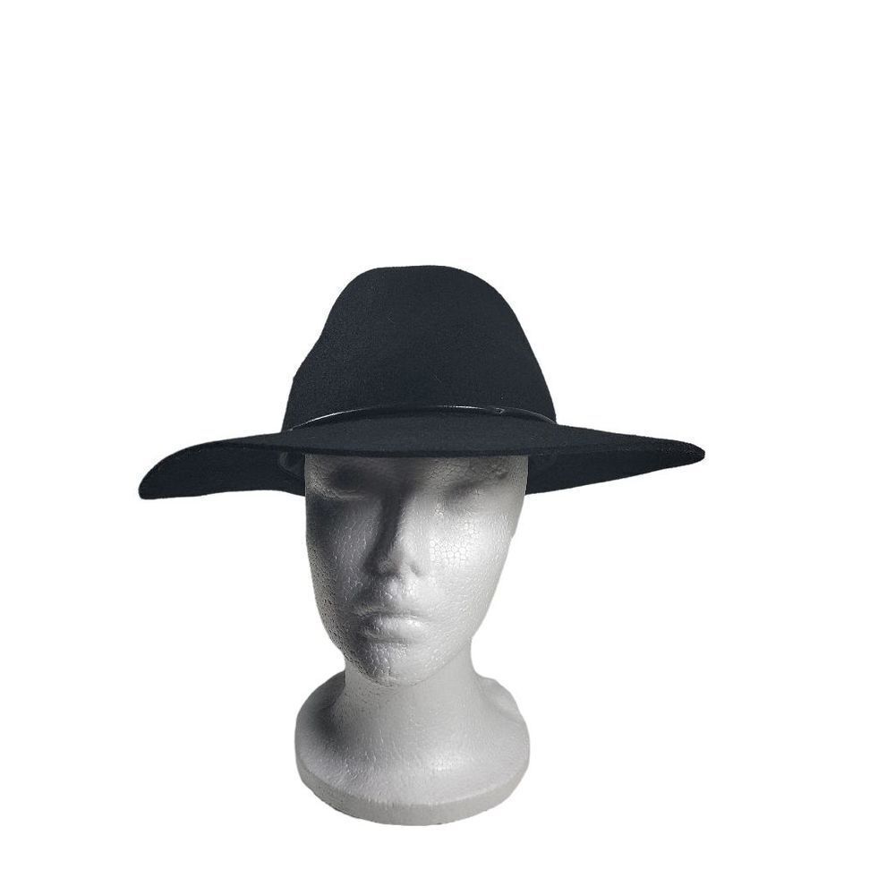 Angela William 100% Wool Women’s Cowboy Hat w/Faux Leather Trim